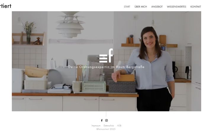 Screenshot of feinsortiert.com
