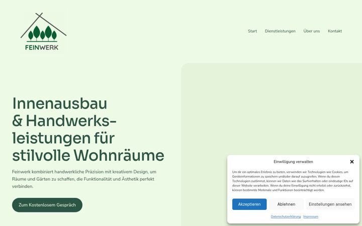 Screenshot of feinwerk-bau.de