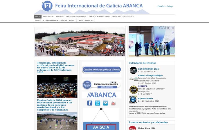Screenshot of feira-galicia.com