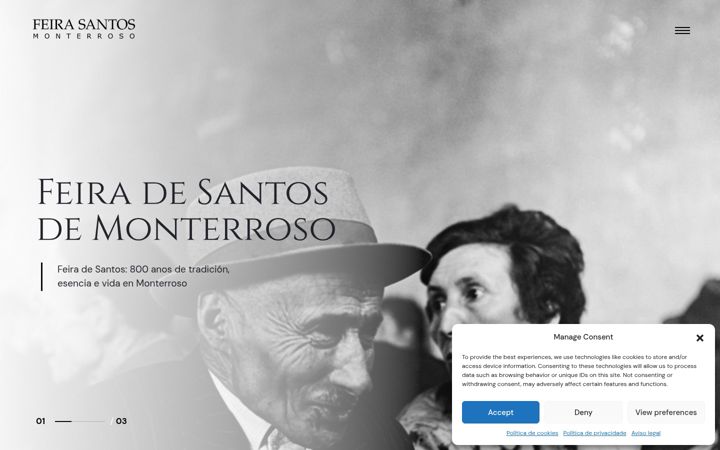 Screenshot of feiradesantosdemonterroso.org