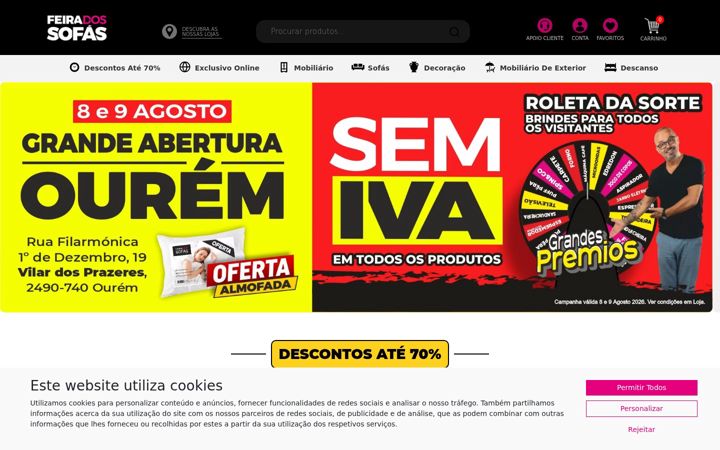 Screenshot of feiradossofas.pt