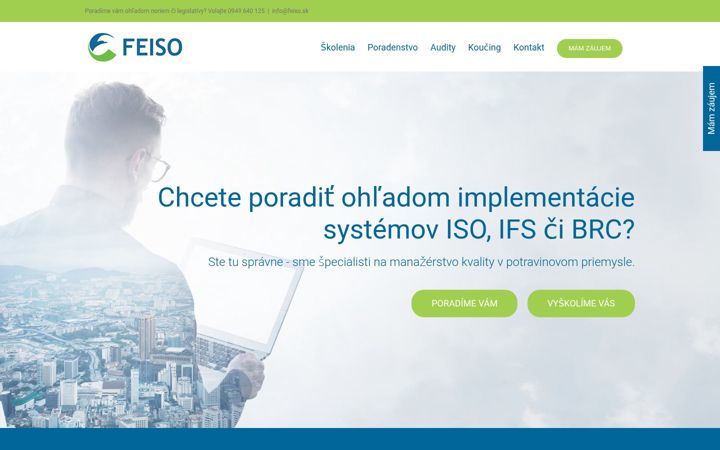 Snimka zaslona za feiso.sk