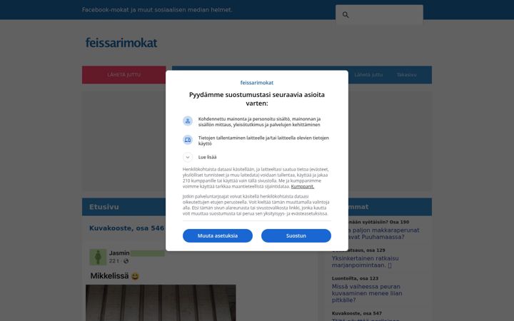 Screenshot of feissarimokat.com