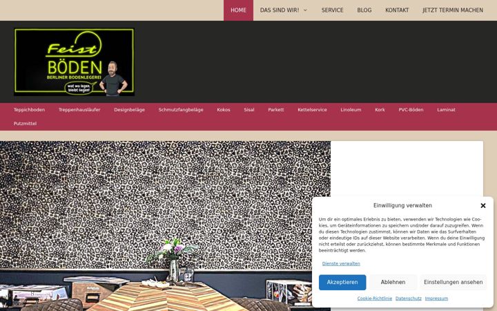 Screenshot of feistboeden.de