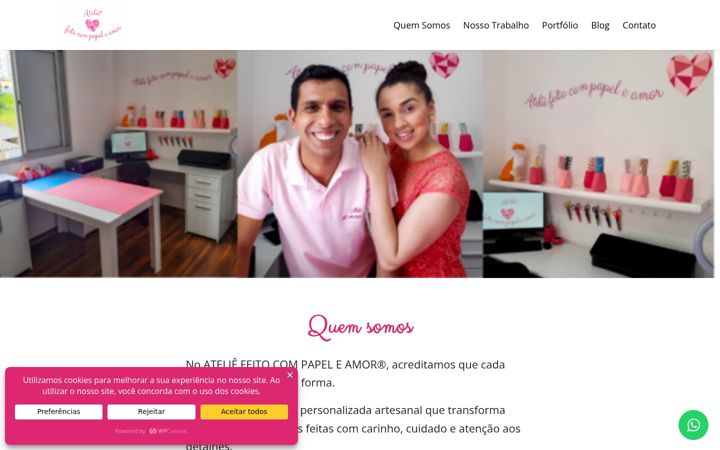 Zrzut ekranu feitocompapeleamor.com.br