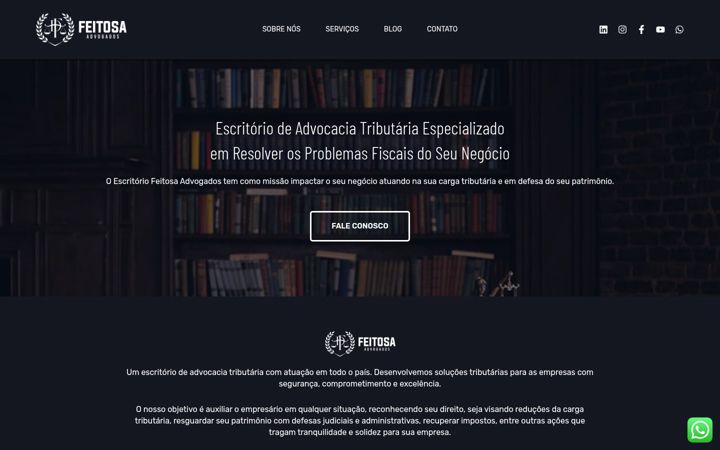 Zrzut ekranu feitosaribeiroadvogados.com.br