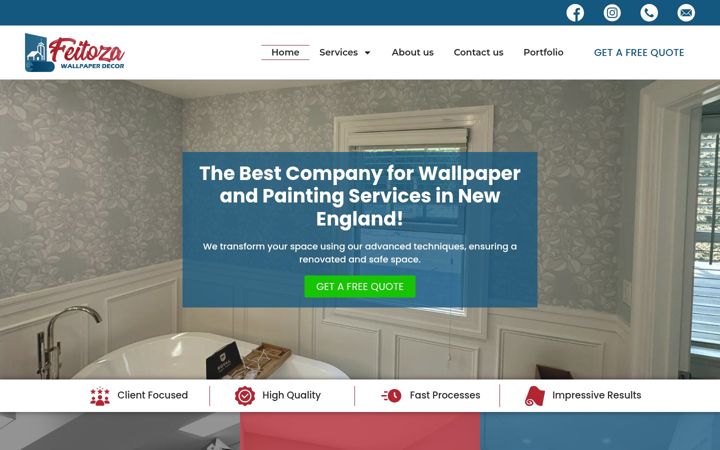 Screenshot of feitozawallpaper.com