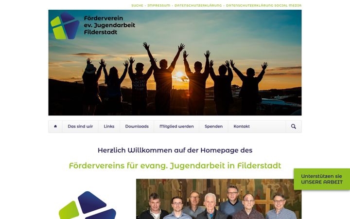 Screenshot of fej-filderstadt.de