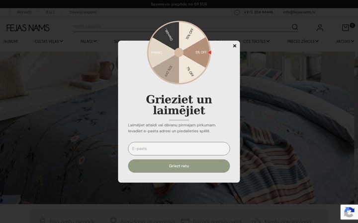 Screenshot of fejasnams.lv