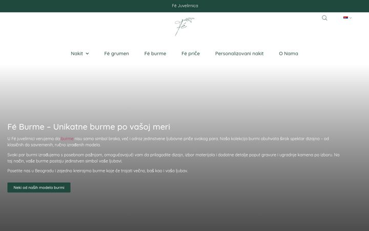 Screenshot of fejewelrystore.com