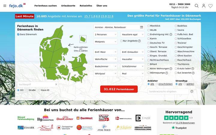 Screenshot of fejo.dk