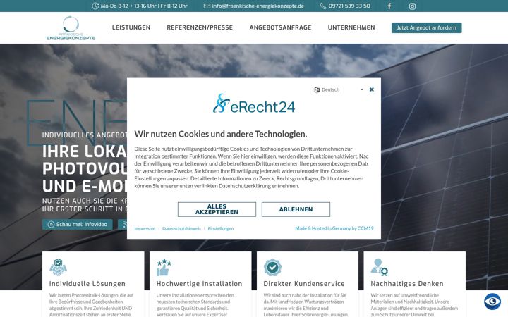 Screenshot of fek-gmbh.de