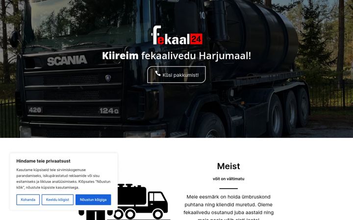 Screenshot of fekaal24.ee