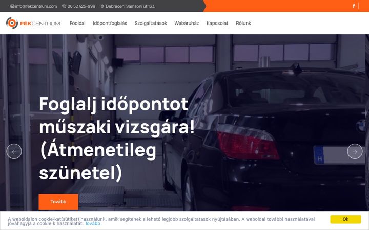 Screenshot of fekcentrum.com
