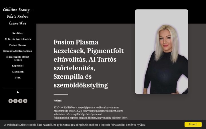 Screenshot of feketeandrea.com