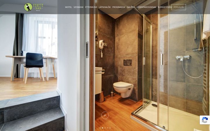 Screenshot of feketesasmotel.hu