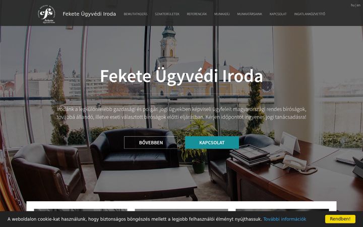 Screenshot of feketeugyvediiroda.hu