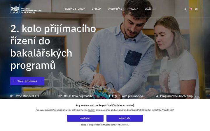 Screenshot of fel.cvut.cz