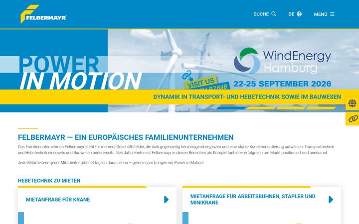 Screenshot of felbermayr.cc