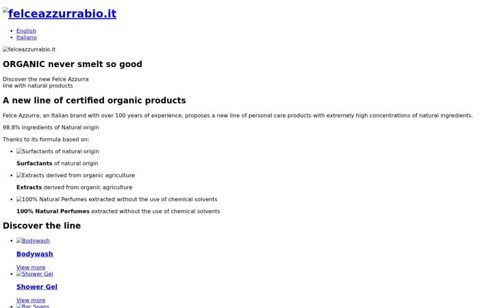 Screenshot of felceazzurrabio.com