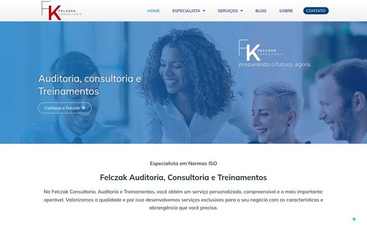 Screenshot of felczakconsultoria.com.br