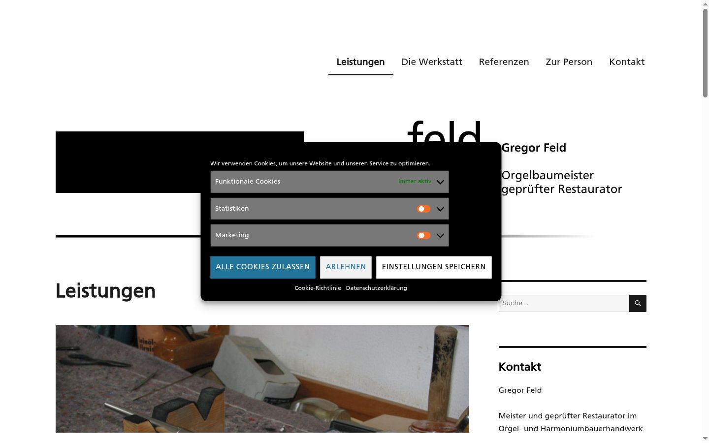 Screenshot tal-banner tal-kunsens muri qabel kwalunkwe interazzjoni