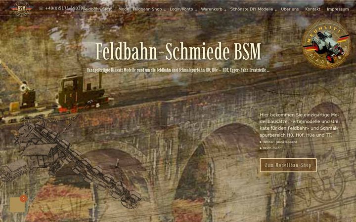 Screenshot of feldbahn-schmiede.de