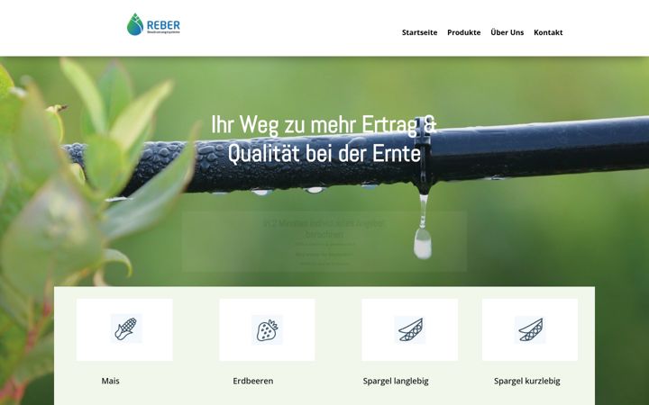 Skjermbilde av feldbewaesserung.de