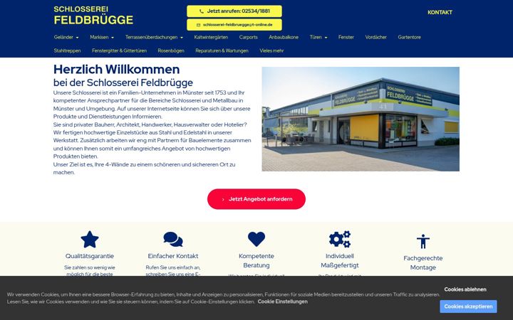 Screenshot of feldbruegge.info