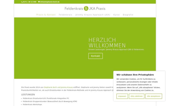 Screenshot of feldenkrais-jka-tegernsee.de