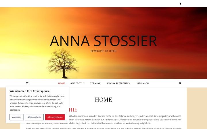 Screenshot of feldenkrais-stossier.at
