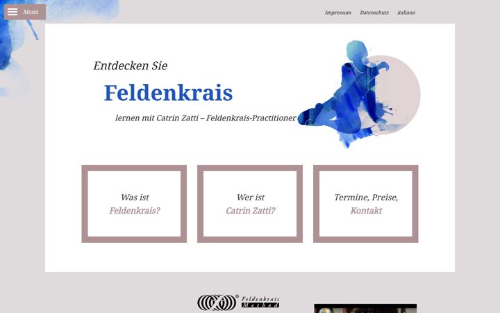 Screenshot of feldenkrais-westend.de