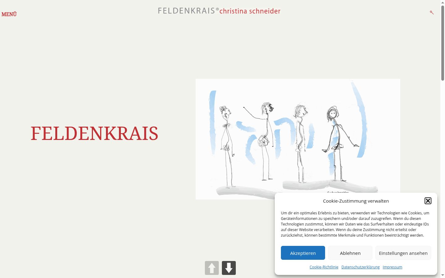 Captura de pantalla del banner de consentimiento mostrado antes de cualquier interacción