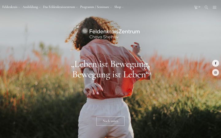 Екранна снимка на feldenkraiszentrum.de