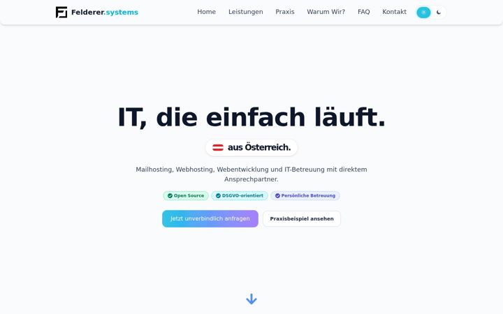 Screenshot of felderersystems.at
