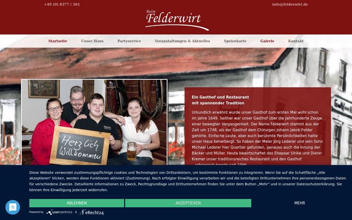 Screenshot of felderwirt.de