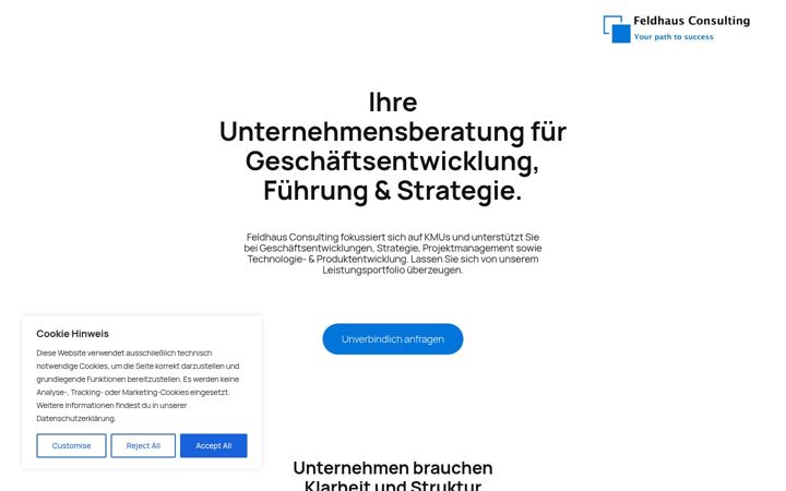 Screenshot of feldhaus-consulting.ch