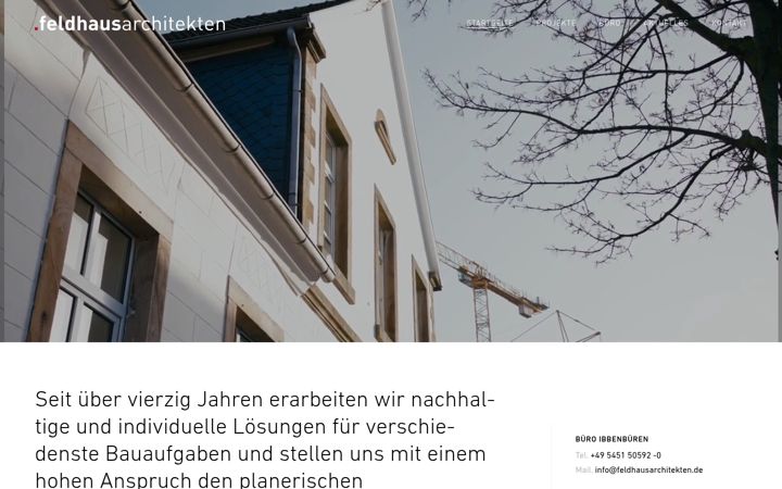Екранна снимка на feldhausarchitekten.de