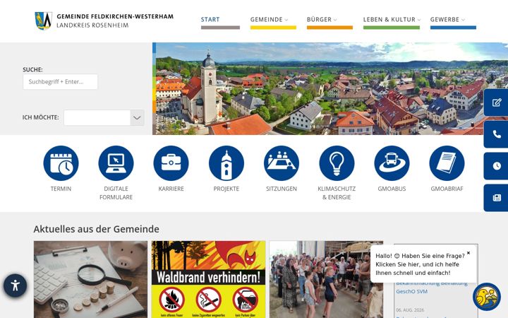 Screenshot of feldkirchen-westerham.de
