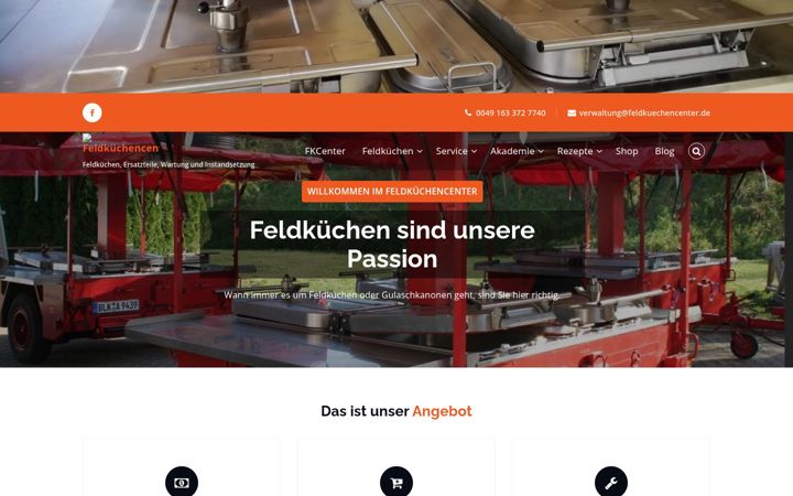 Екранна снимка на feldkuechencenter.de