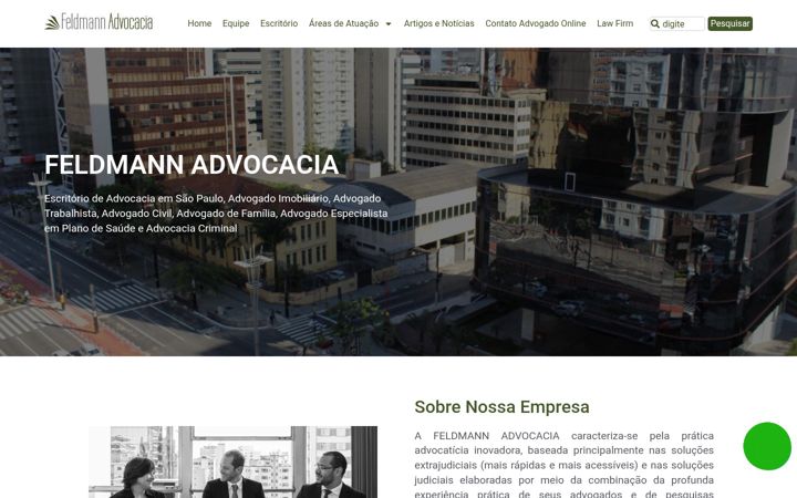 Screenshot of feldmann.adv.br