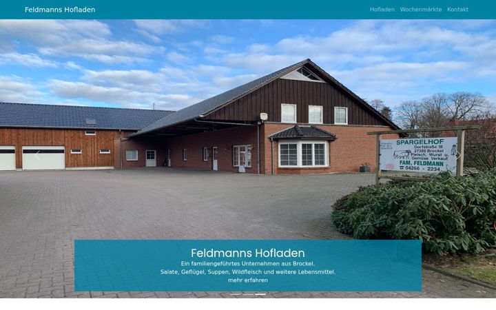 Screenshot of feldmanns-hofladen.de