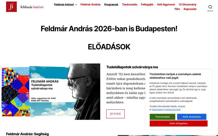 Screenshot of feldmarintezet.hu