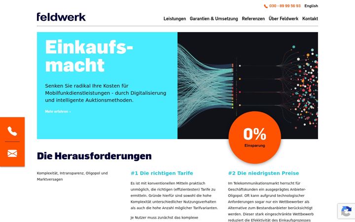 Screenshot von feldwerk.de