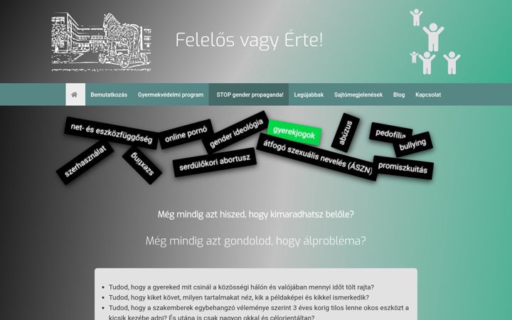 Screenshot of felelosvagyerte.hu