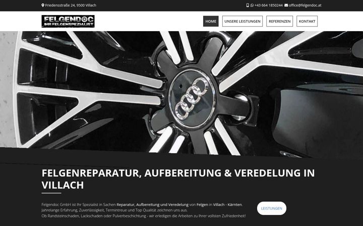 Screenshot of felgendoc.at