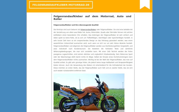 Screenshot of felgenrandaufkleber-motorrad.de