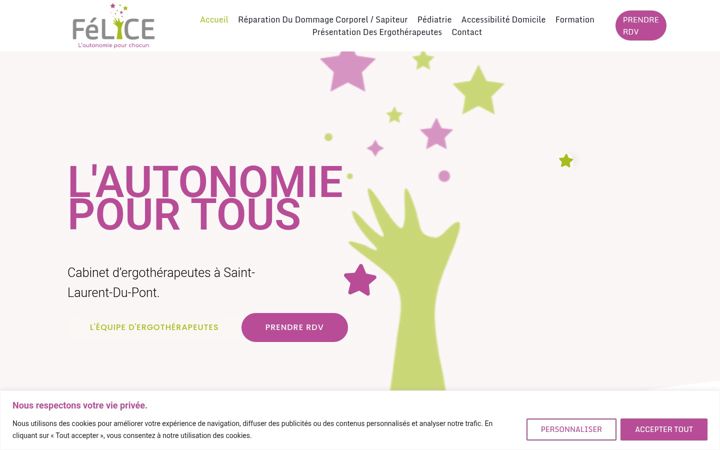 Screenshot of felice-ergo.com