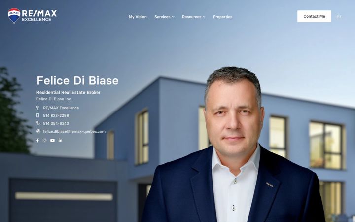 Screenshot of felicedibiase.ca
