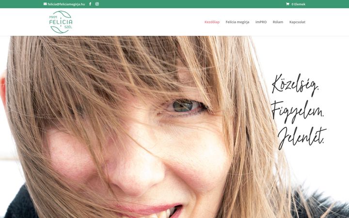 Screenshot of feliciamegirja.hu